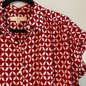 LOFT - Short sleeve button down shirt